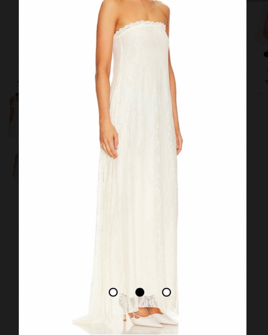 knee length dresses for ladies WeWoreWhat Strapless Lace Maxi – Nonni main image 0