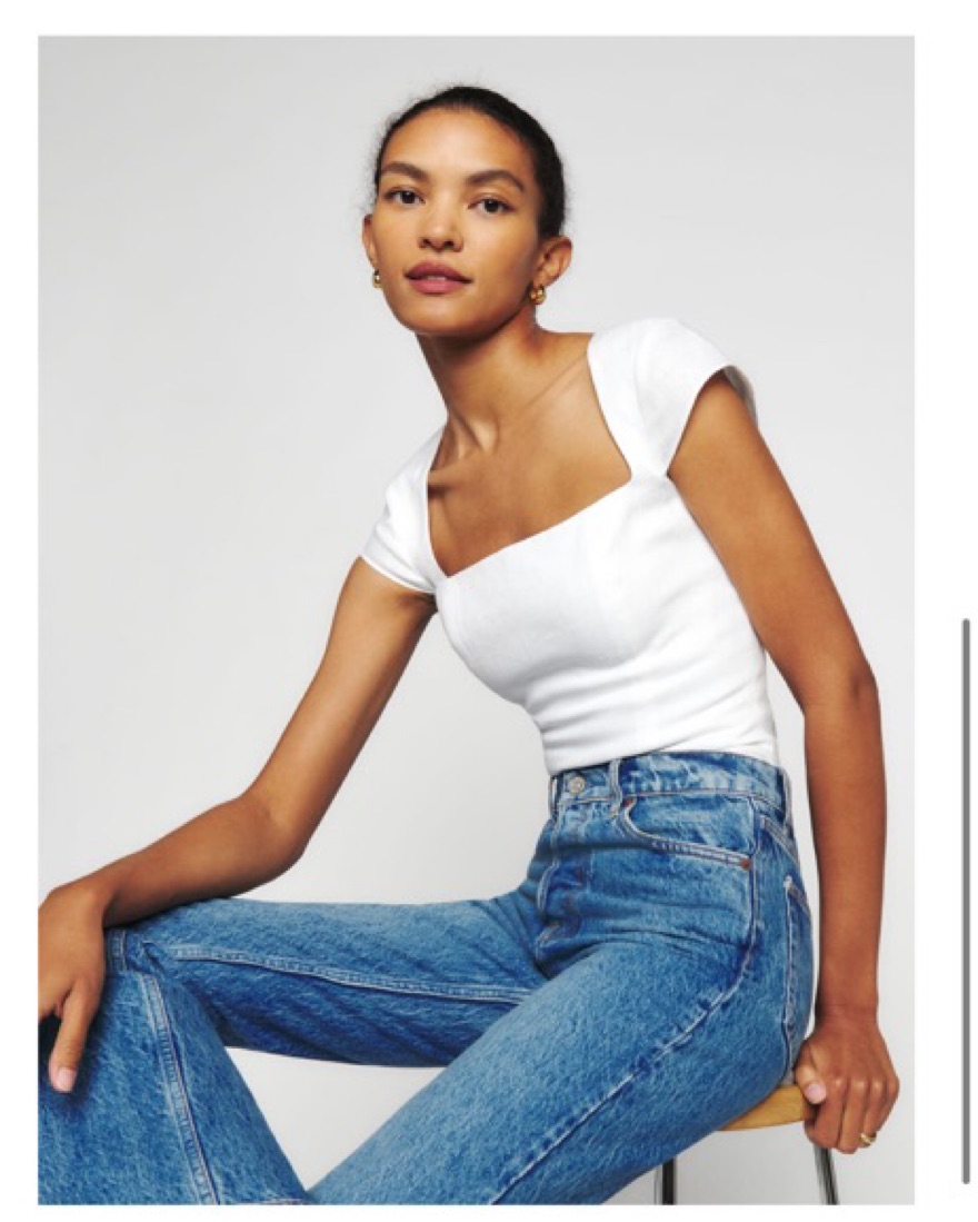 Reformation Cora Linen Top - Size 6 - Image 1