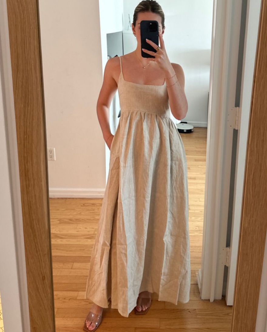Dissh Cream Linen Dress by Dissh - Pickle