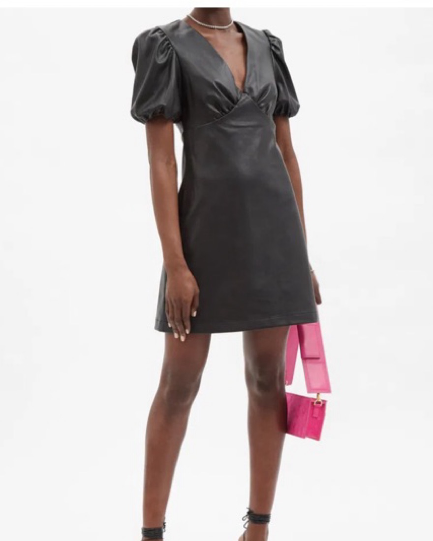 Staud Leather Mini Dress by Staud - Pickle