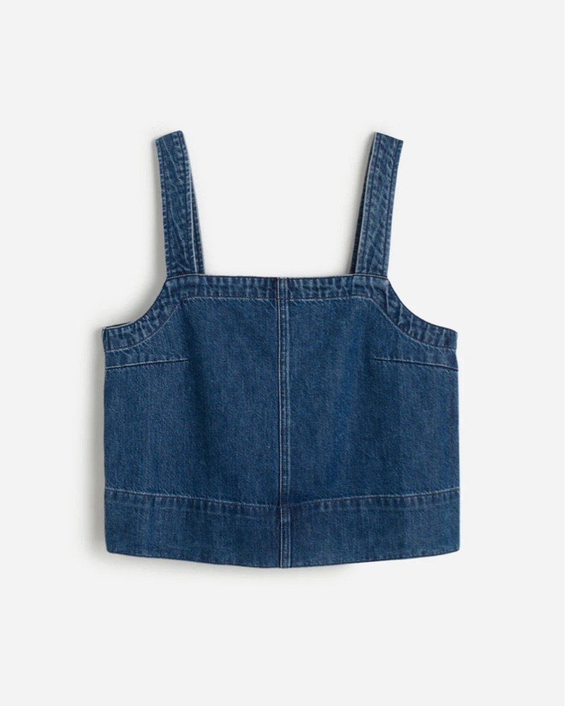Madewell Denim Blue Squareneck Tank - Image 3