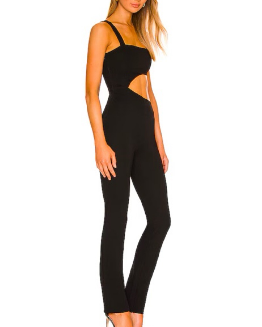Black Revolve Cut Out Jumpsuit - Image 2