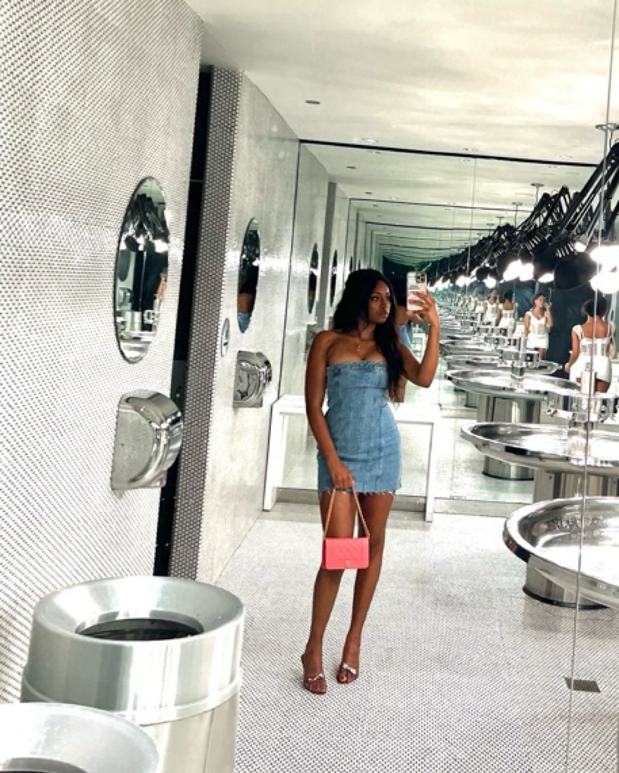 Zara Denim Mini Dress by Zara - Pickle