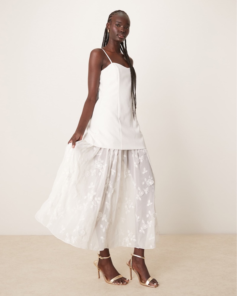 Abercrombie sheer Floral Midi Dress by Abercrombie and Fitch - Pickle
