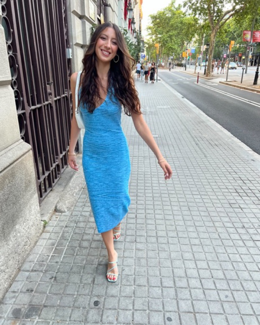 Rumours Blue Halter Midi Dress  - Image 2