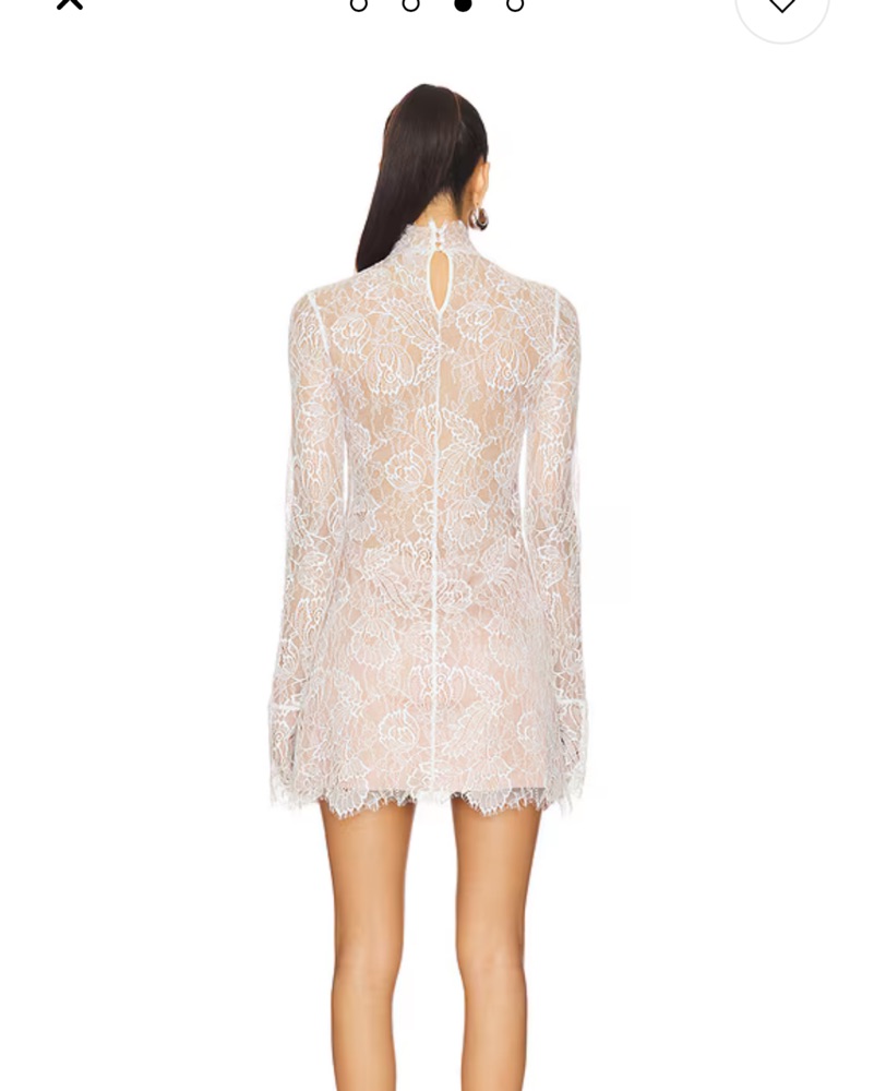 chinese dress ladies Delaina Sequin Lace Dress – Retrofete main image 1