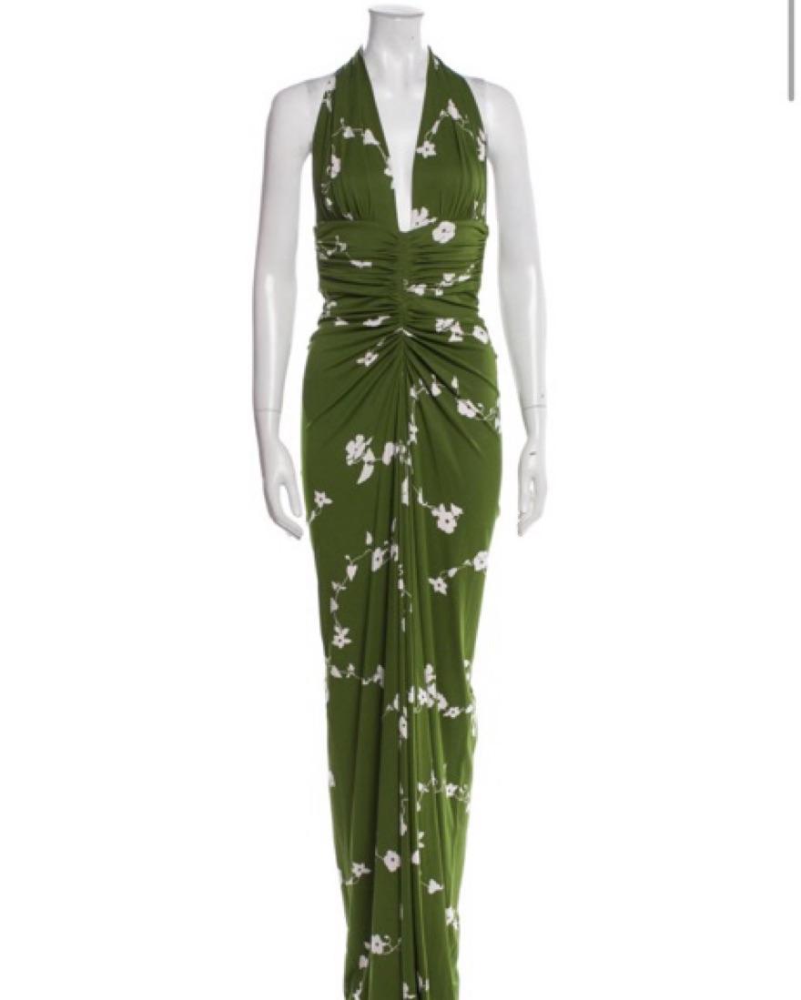 Green Michael Kors Gown by Michael Kors - Pickle