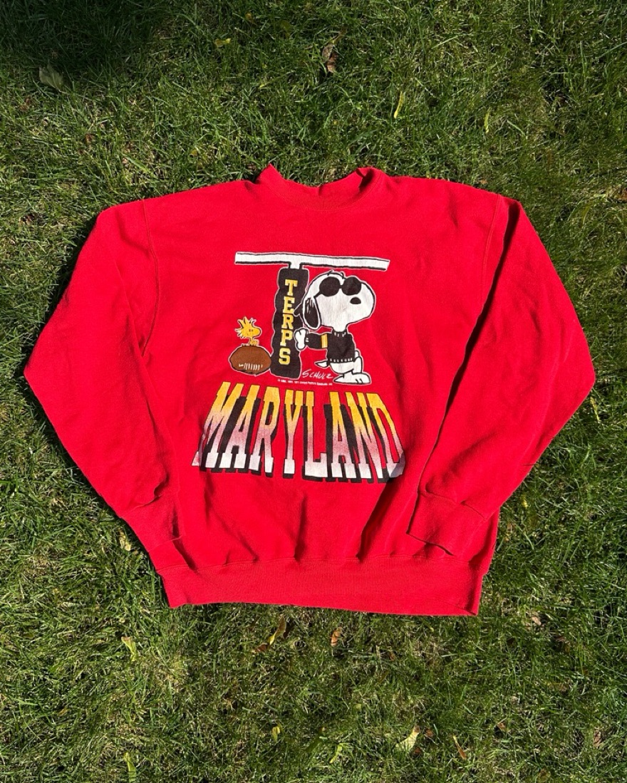 Maryland Snoopy Vintage Sweatshirt      - Image 2