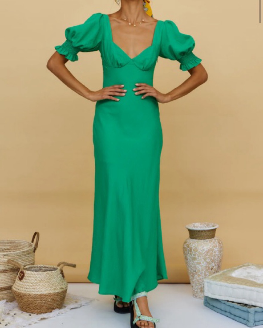 Green Maxi Dress  - Image 3