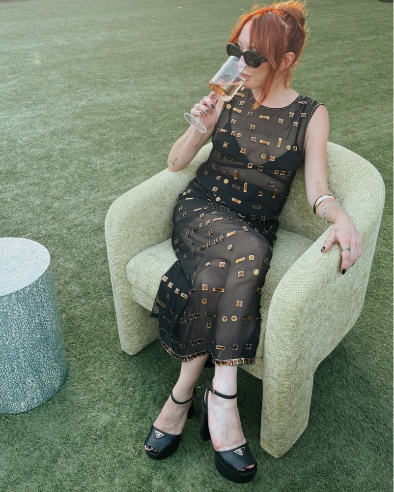 Alexis Sheer Bedazzled Sheath Maxi Dress by Alexis - Pickle