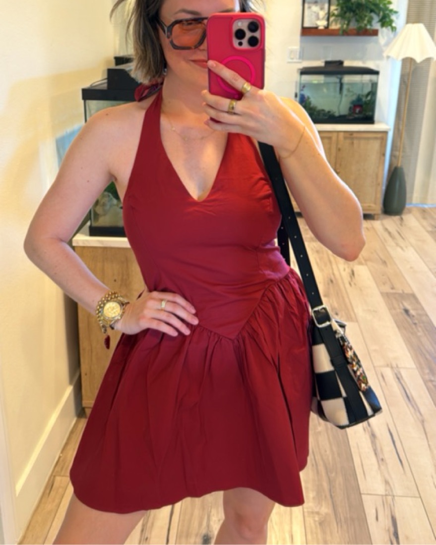 wild fable burgundy dress Mabel Dress in Burgundy