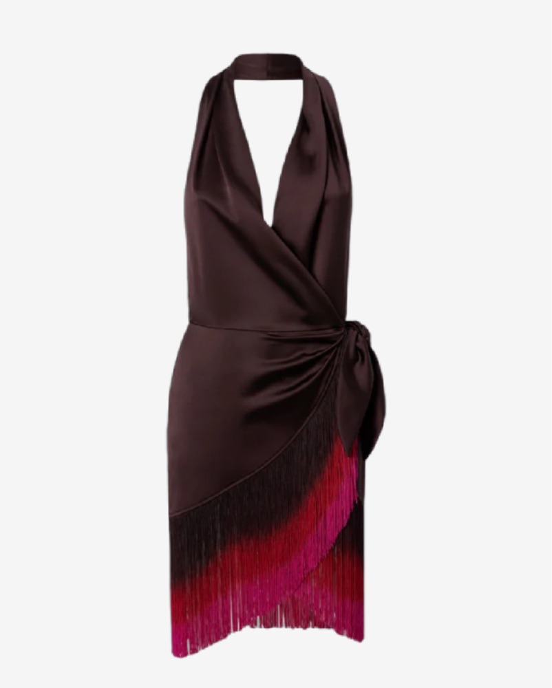 sachin and babi light blue dress Forever New Willow Halter Neck Wrap Maxi Dress in Pink main image 1