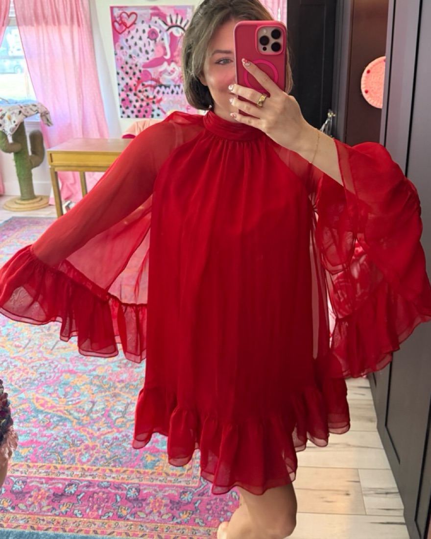 Alice and Olivia Red Formal Dress - Image 5