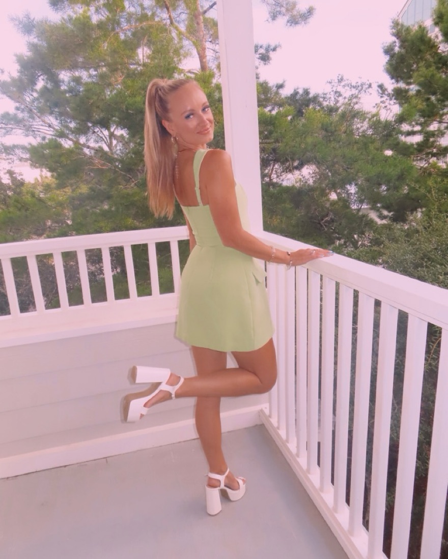 Amanda Uprichard Green Romper by Amanda Uprichard - Pickle