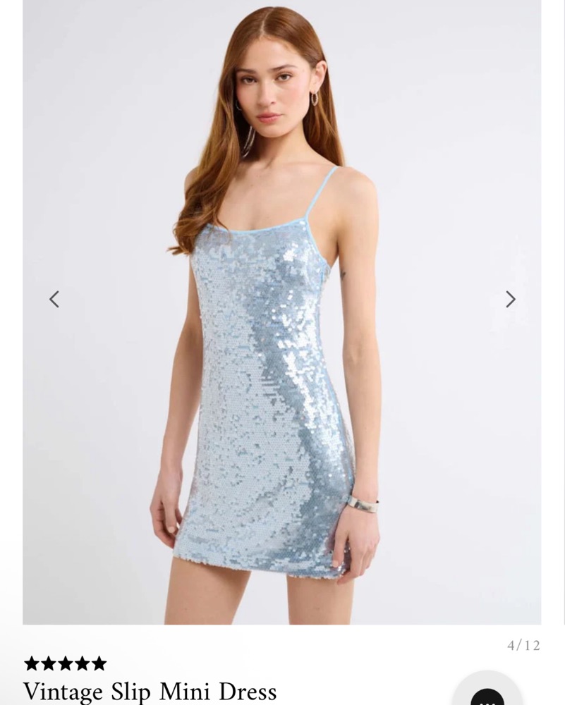 Rumored Blue sequin Mini Dress by Rumored - Pickle
