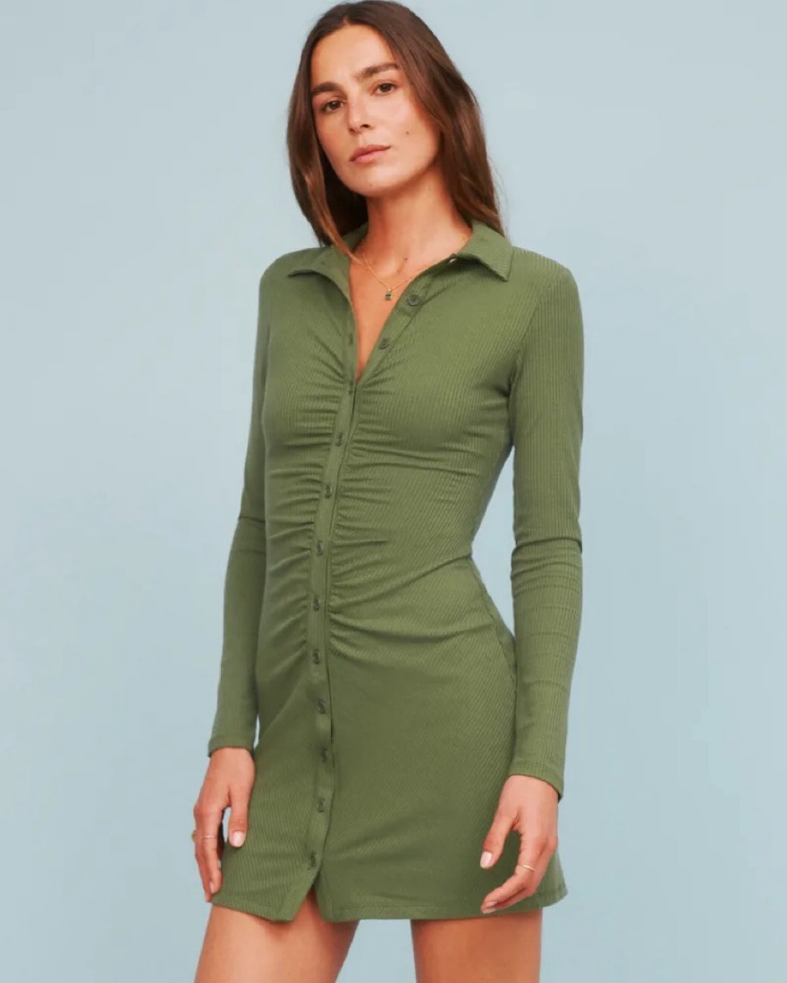 Reformation Amy Knit Dress by Reformation - Pickle