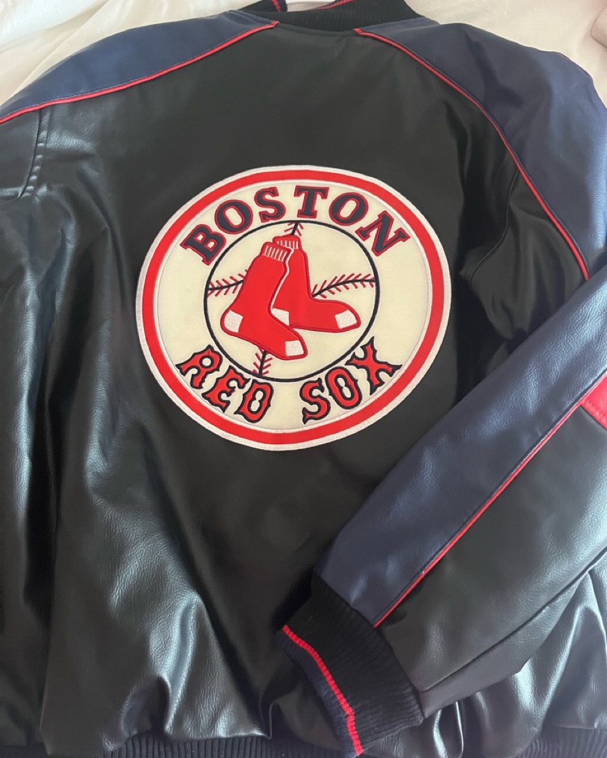 Vintage Boston Red Sox leather jacket  - Image 2