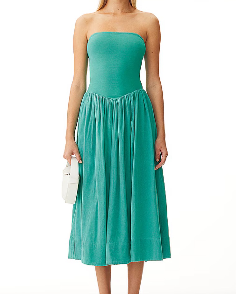 Free People Onda Drop Waist Midi Dress by Free People - Pickle