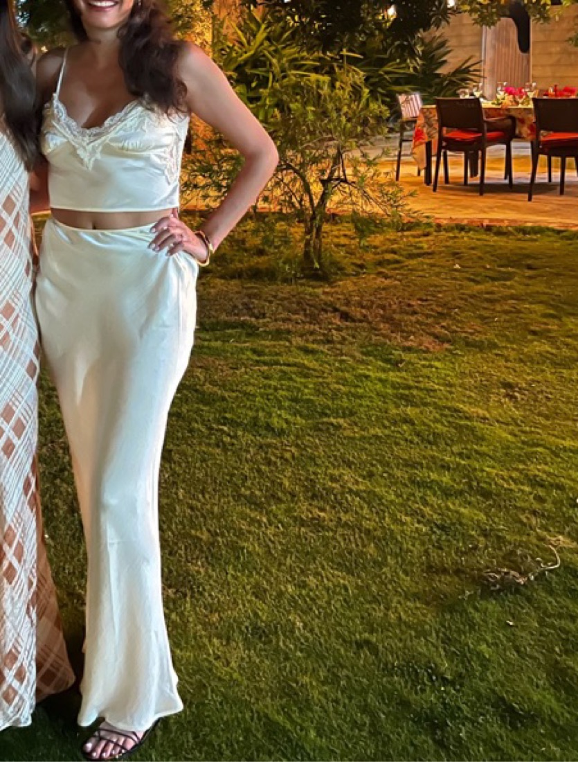 Verge Girl White Cami and Slip Skirt - Image 1