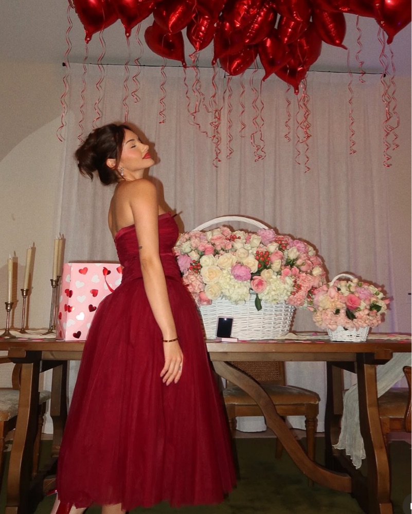 miss circle burgundy dress Waylynn Burnout Velvet Detail Mesh Backless Maxi Dress S / US 4-6
