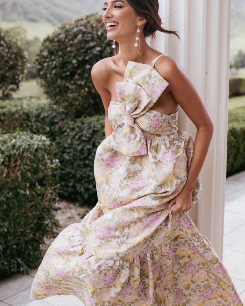 chinese dress ladies Pixie Maxi Dress - Pink Red main image 0