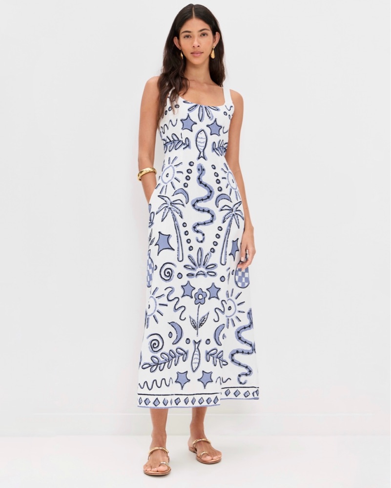 floral puff sleeve dress midi Ulla Johnson