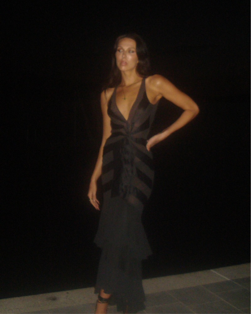 Vintage 2000 Victorias Secret Silk Dress by Vintage Victoria Secret - Pickle