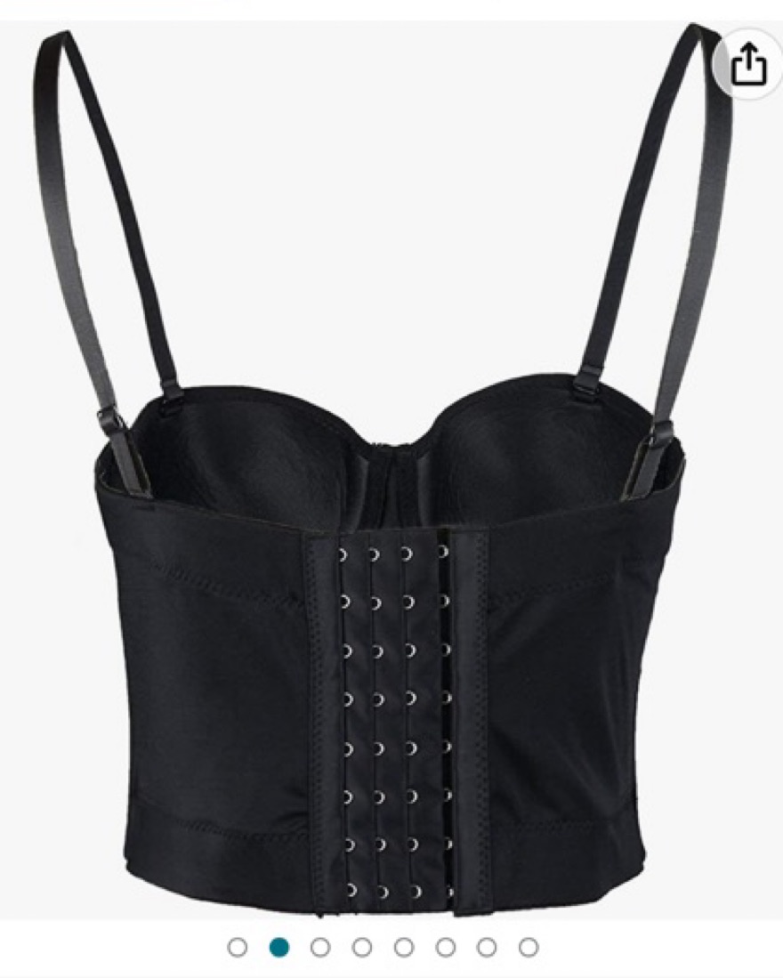 Black Leather Corset Top - Image 3