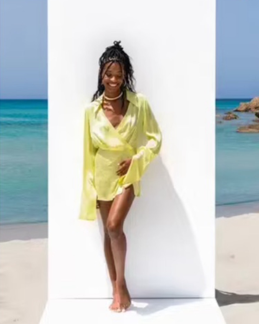 Rat & Boa Yellow Long Sleeve Mini Dress by Rat & Boa - Pickle