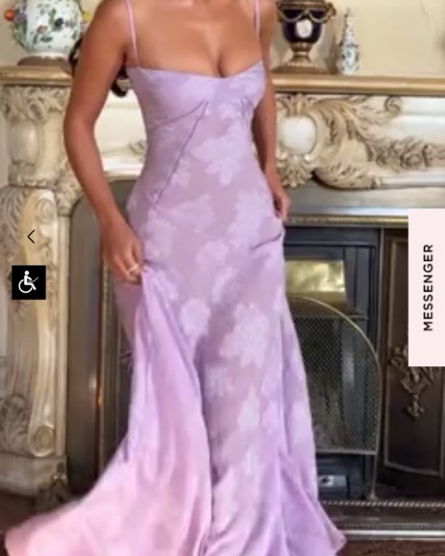 ORCHID FLORAL LACE BACK MAXI DRESS by House of CB - Pickle