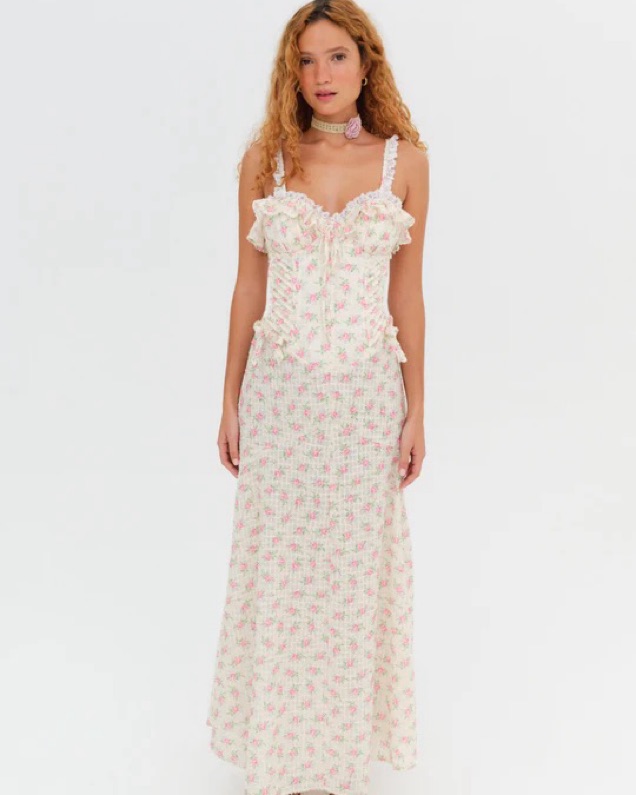 For Love And Lemons Amelia Maxi Dress by For Love & Lemons - Pickle