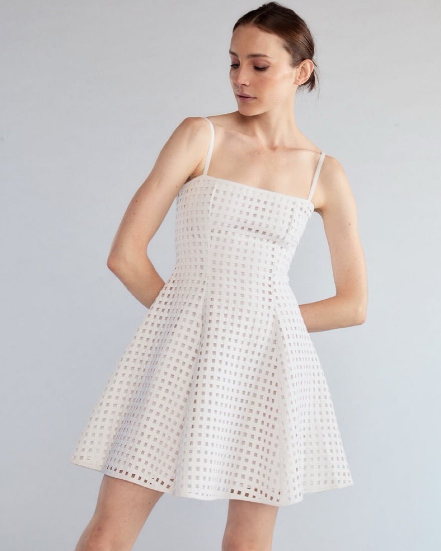 knee length dresses for ladies Cynthia Rowley Amelie Silk Midi Dress