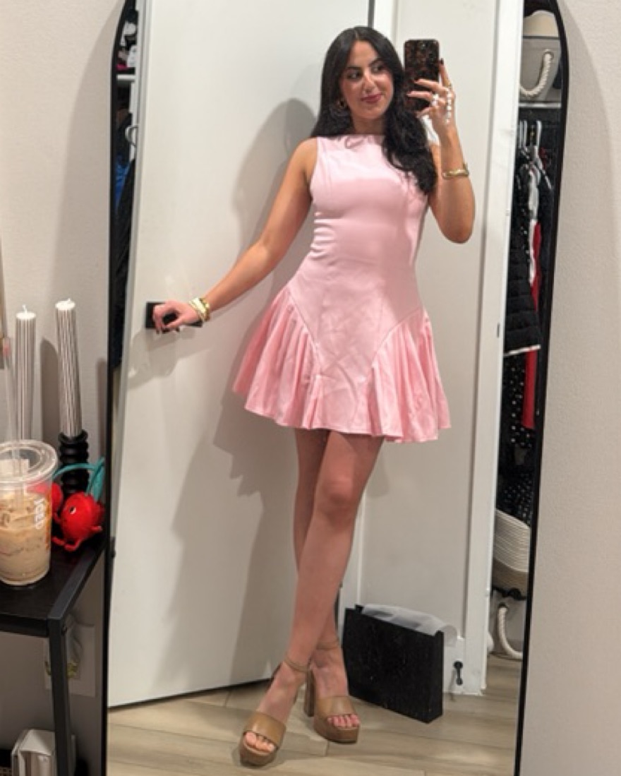 white christmas dresses CHARIS SLIP DRESS BUBBLEGUM PINK main image 0