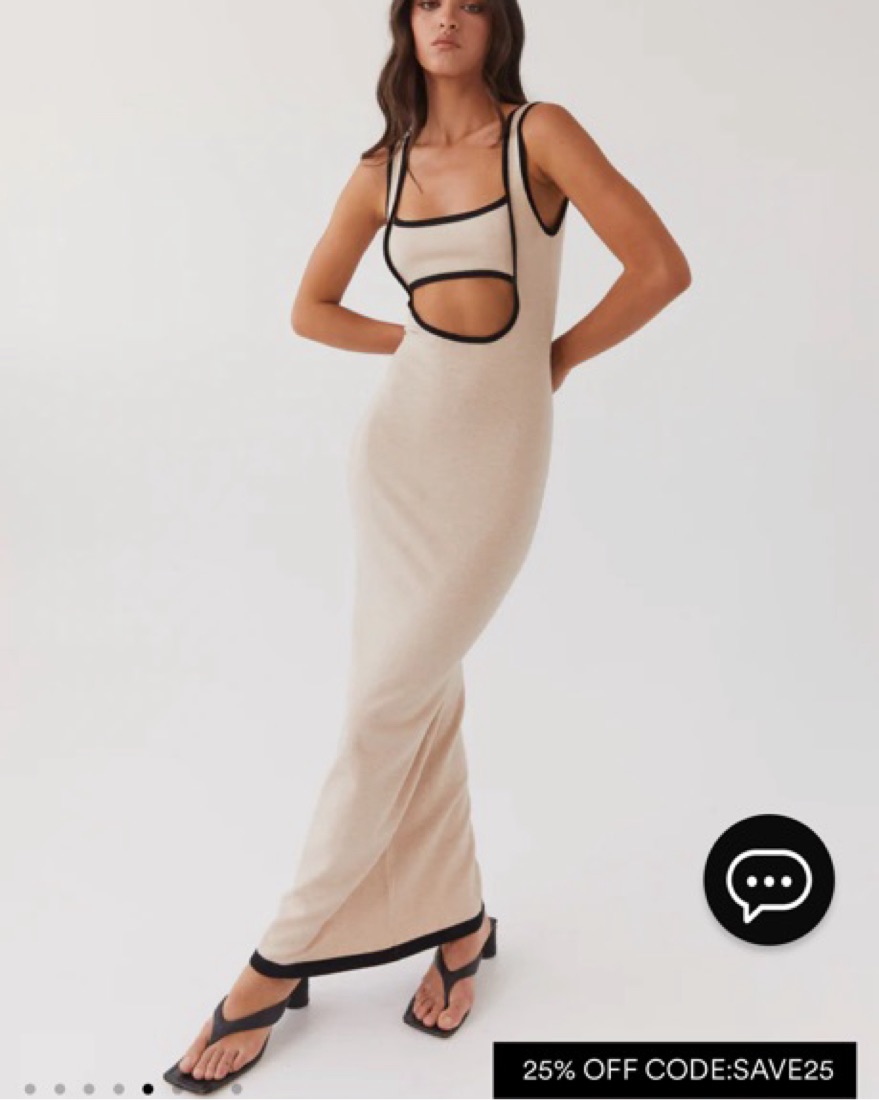 dress:Lost In Paris Knit Maxi peppermayo by Peppermayo - Pickle