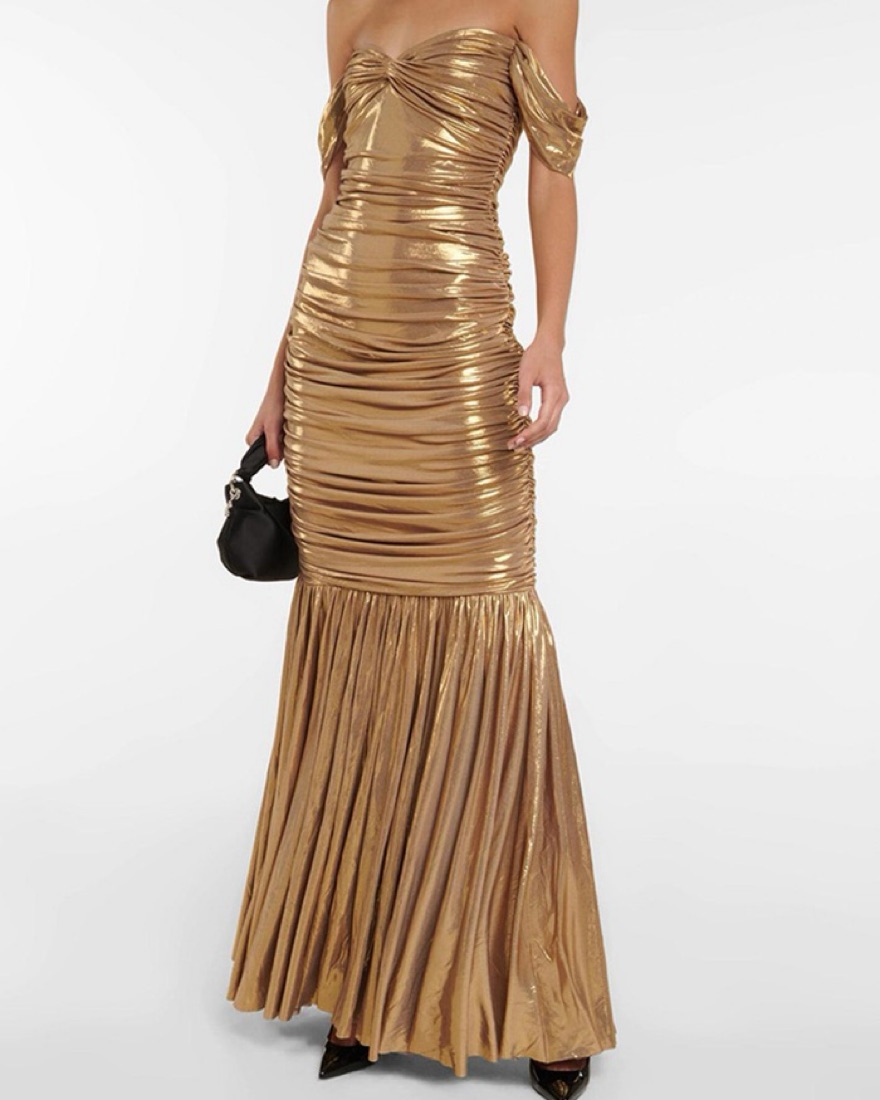 Norma Kamali Gold Dress  - Image 1