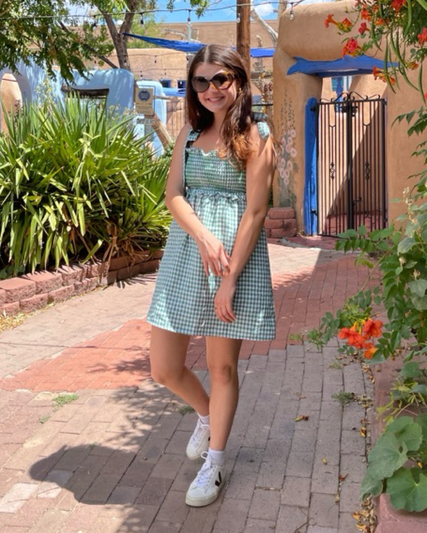 slim fit dress slacks Reformation Sequence Dress – Lotus House Thrift Chic Boutique main image 1