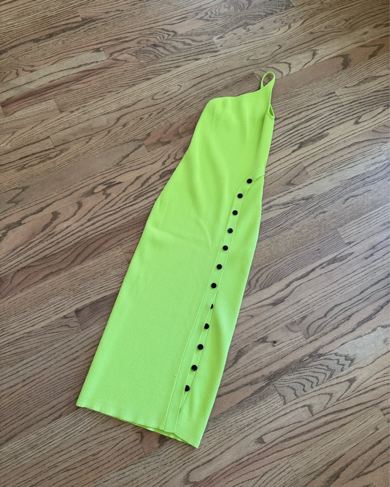 Self Portrait One Shoulder Midi Dress by Self-Portrait - Pickle
