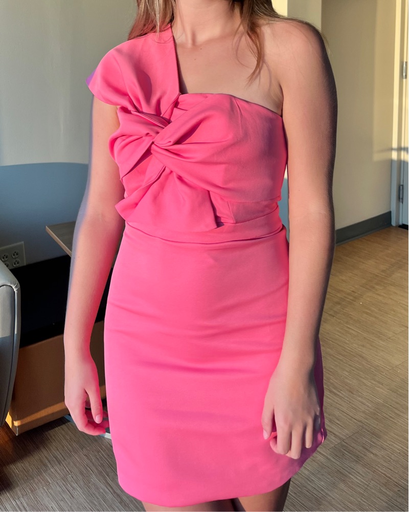pink semi formal mini dress Cadence Mini Dress main image 1