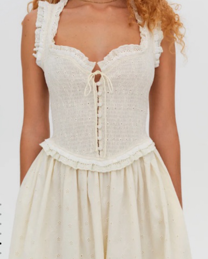 Ivory Midi Dress by For Love & Lemons - Pickle