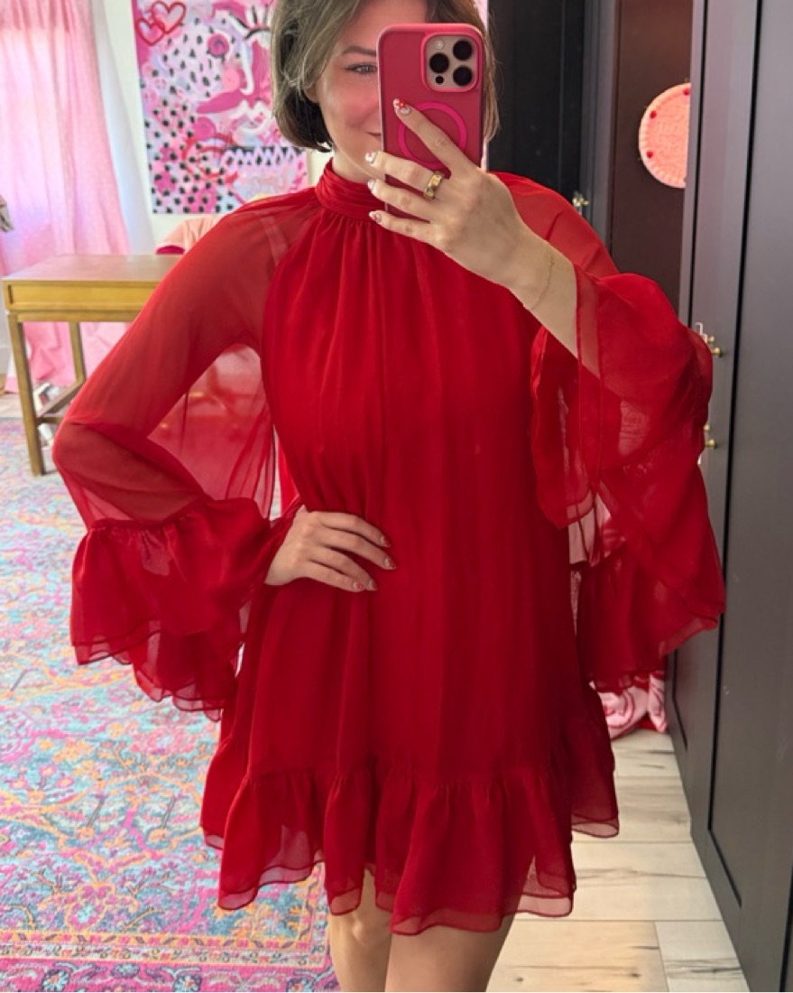 Alice and Olivia Red Formal Dress - Image 1