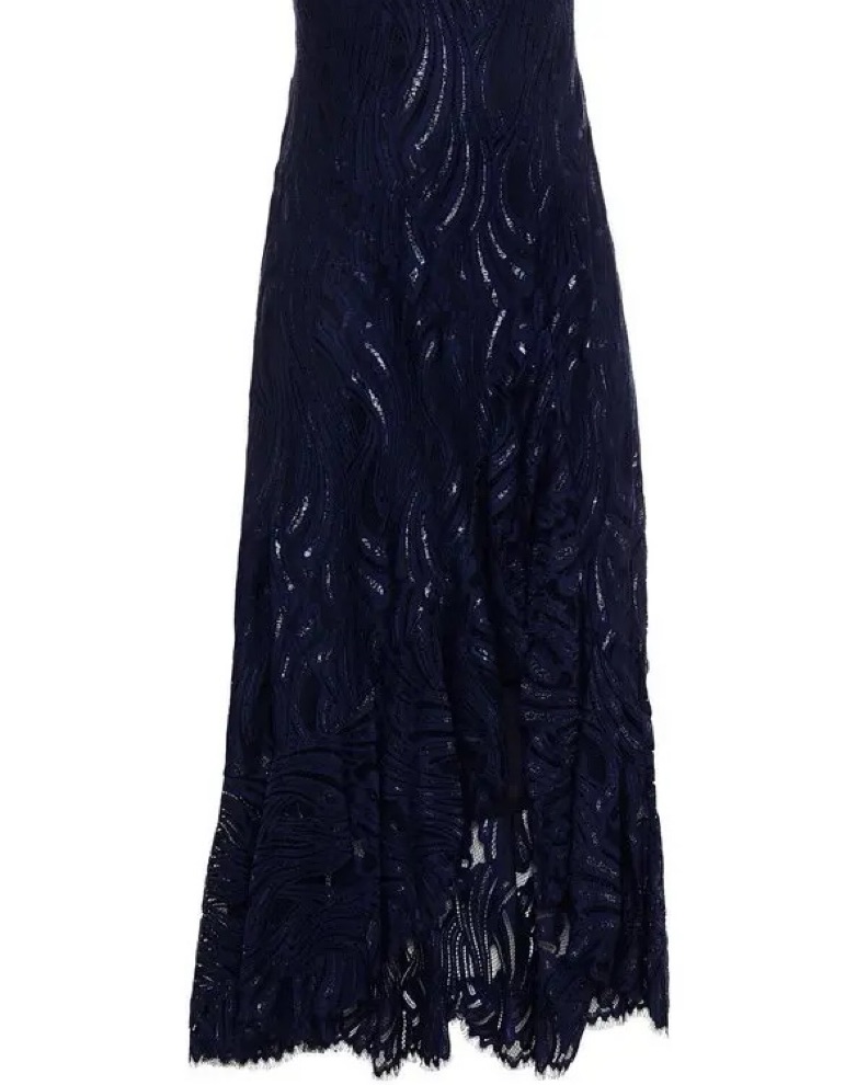 knee length dresses for ladies Lilianna Cotton Lace Midi Dress – SIMKHAI main image 1