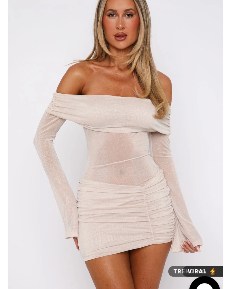 White fox “Need a miracle” Dress - Image 5