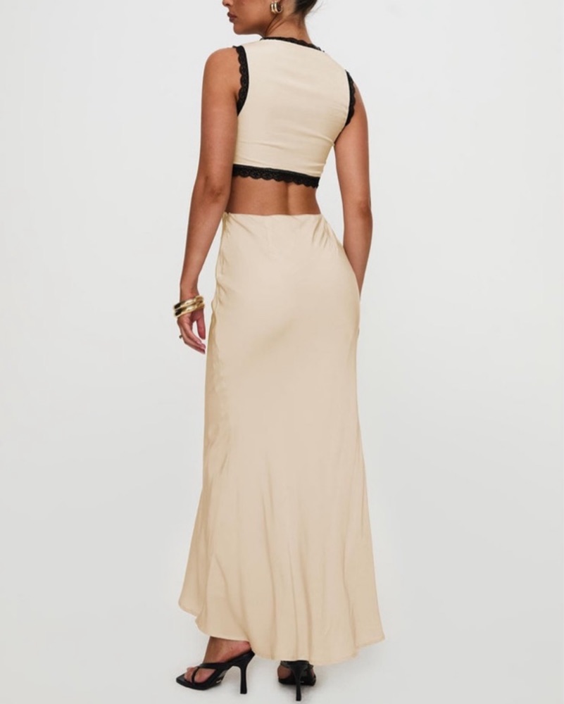 chinese dress ladies Still Her Lace Maxi Dress Black main image 0
