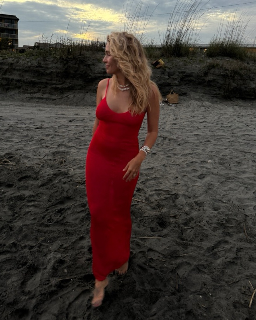strapless open back dress ASTA Resort Carolina Set