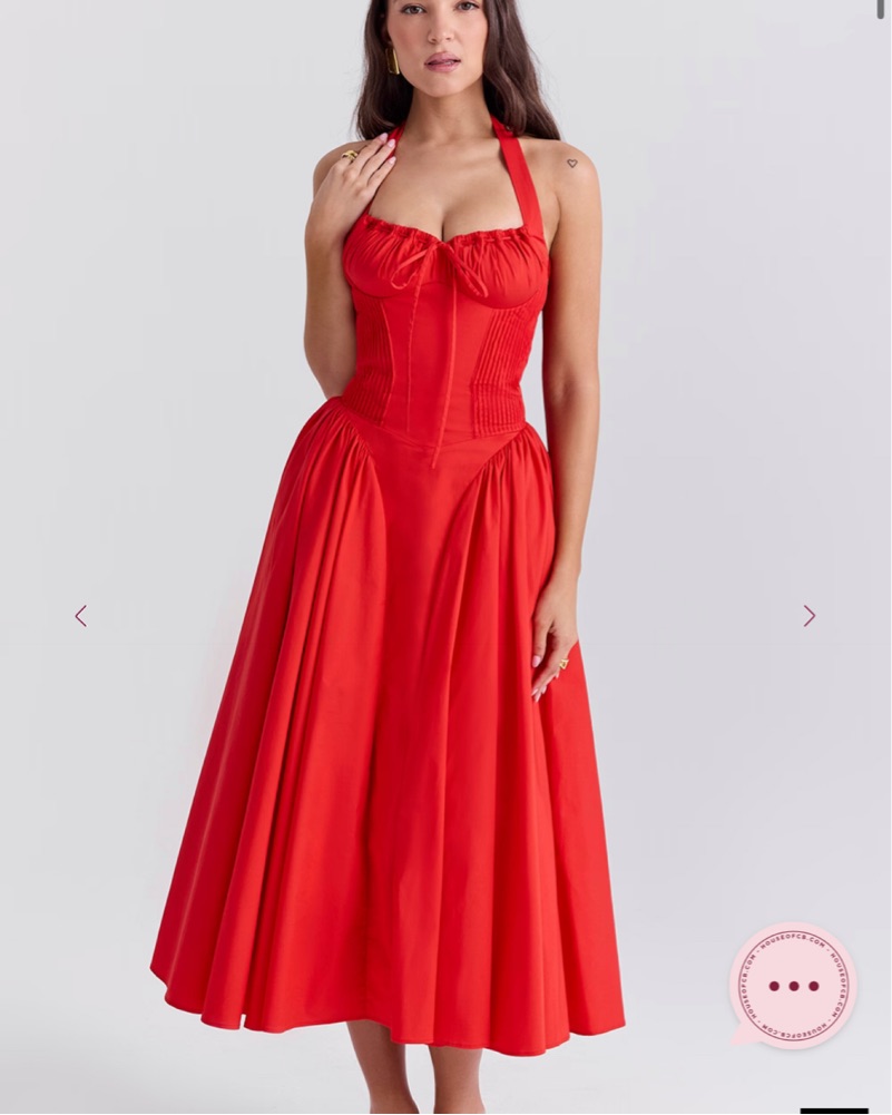 House Of  CB Halter Midi Dress - Image 1