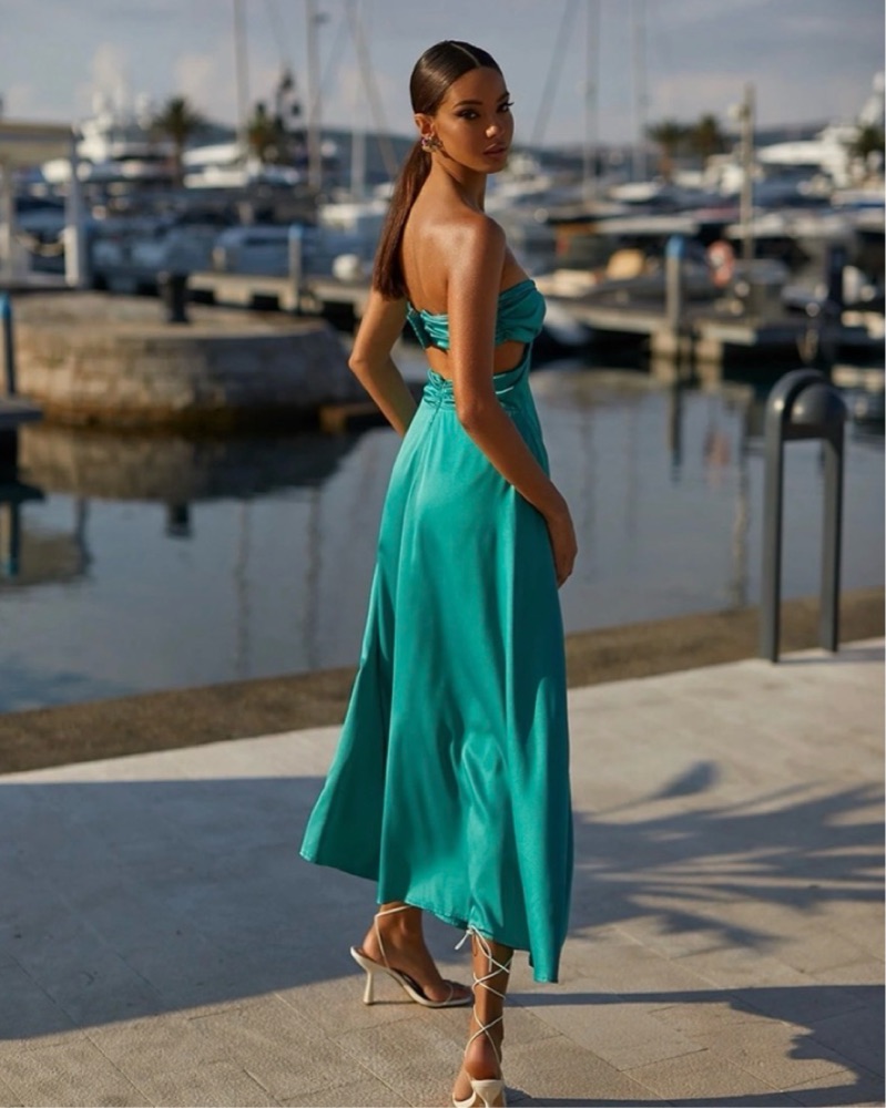 Almour The Label Turquoise Midi by Alamour the Label - Pickle