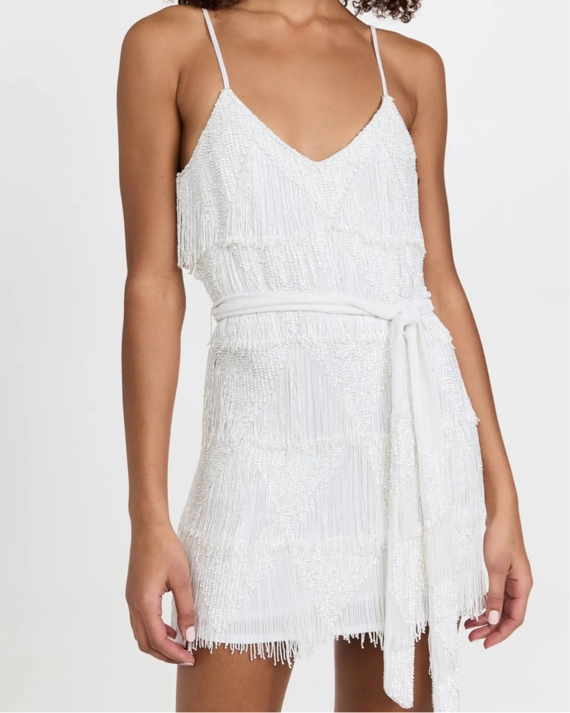 Retrofete - Claire Sequin Fringe Dress by Retrofete - Pickle