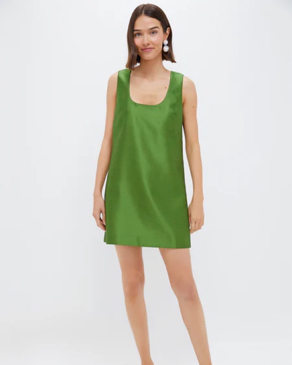 green emerald velvet dress Green Dupioni Esme Dress