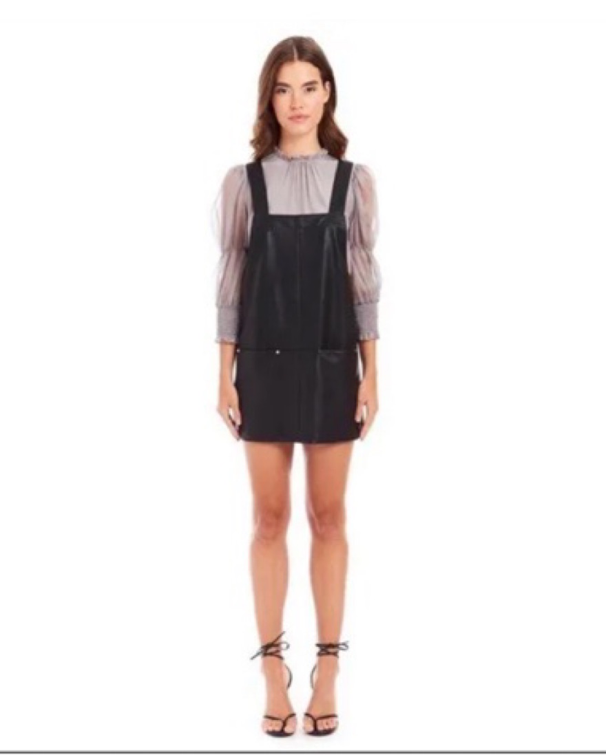 chinese dress ladies Faux Leather Overalls main image 1