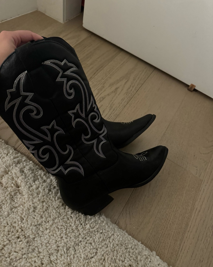 Black Cowboy Boots - Image 3
